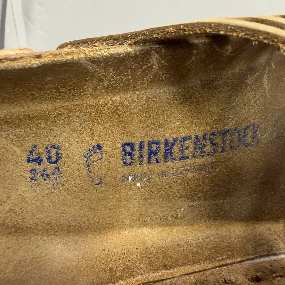 Birkenstock Granby Sandals Women Size 9 Brown Tobacco Nubuck Leather Multi-Strap